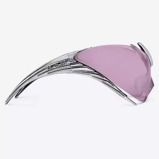 Gentle Monster x Mugler Spiral 01 CS1 Chrome Silver Violet / Express / Genuine