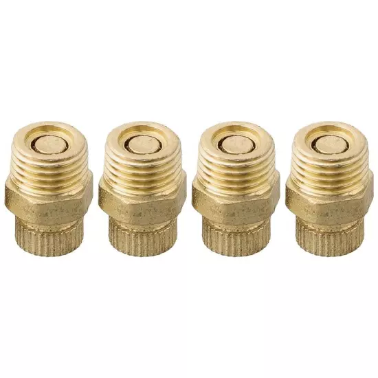 4PCS Small Air Pump Accessories Silent Air Compressor Drain Valve Screw Copper