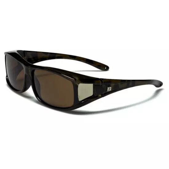 Polarized Fit Over Sunglasses - Square Frame Wear Over Prescription Eye Glasses