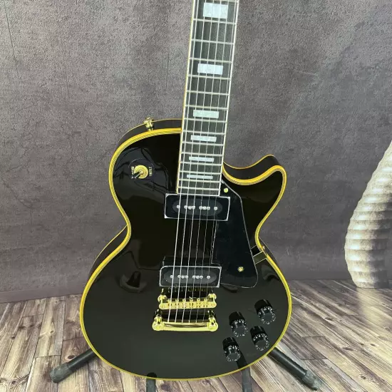 Hot sales Vintage 1956 Les Paul Custom Black Beauty Electric Guitar Fast Shippin