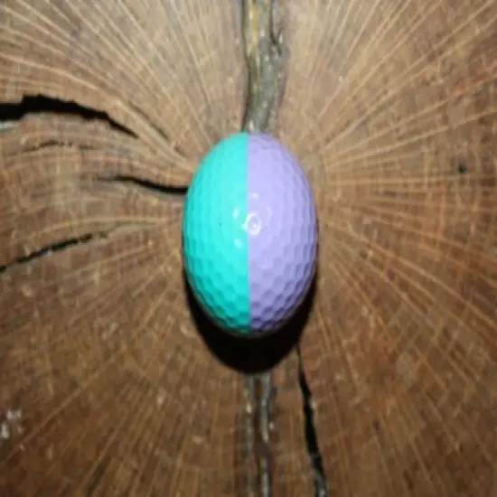 VINTAGE LAVENDER AND TEAL PING GOLF BALL 