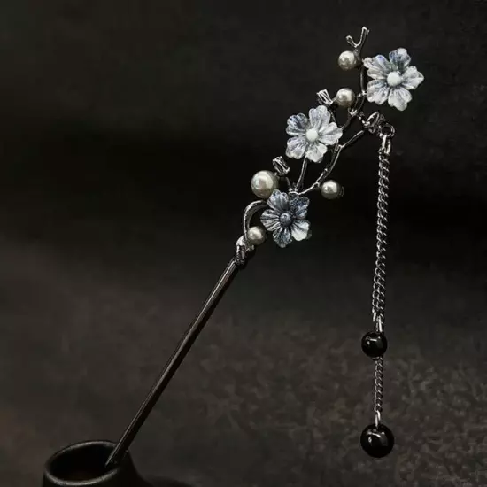 Metal Tassel Hair Stick Chinese Hairpin Handmade Hair Styling Chopstick Sticks