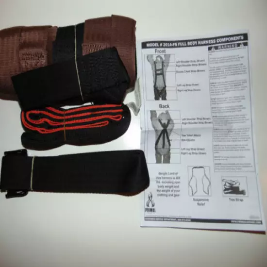 Full Body Harness Model #2014-FS Tree Stand Safety Harness Climbing * NEW IN BAG