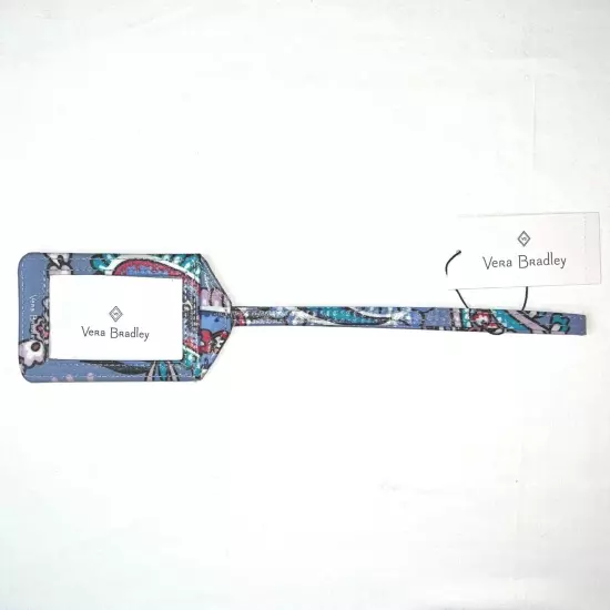 Vera Bradley LUGGAGE TAG ICONIC laminated travel suitcase ID case RETIRED NEW