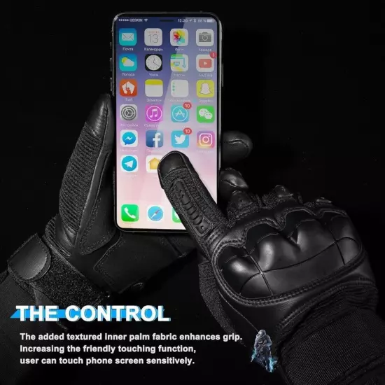 Touch Screen Shooting Driving Motorcycle Tactical Military Full Finger Gloves 