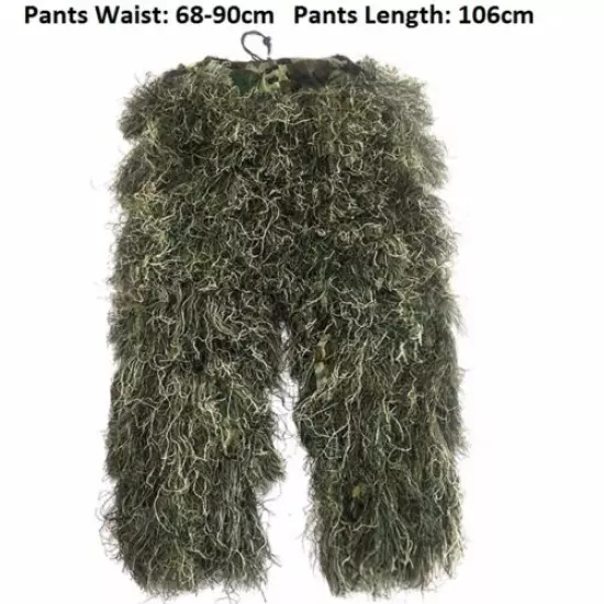 Woodland Camouflage Ghillie Suit Sniper Tactical Clothes Jungle Camo Hunting Set