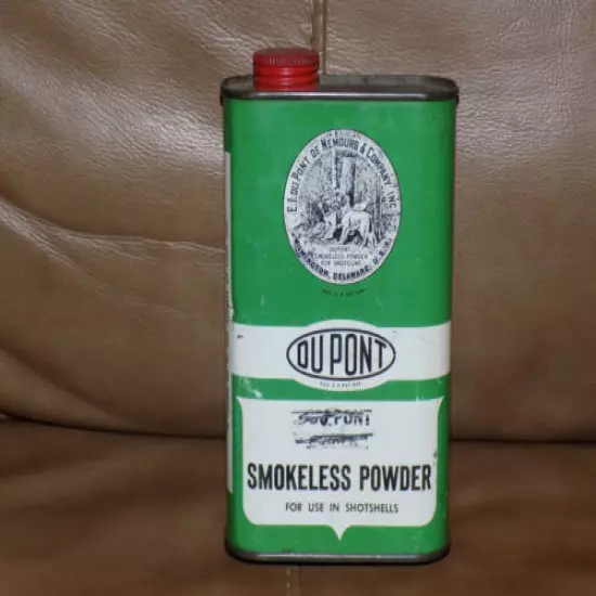 Dupont Smokeless Powder for Shot Shells Empty Tin