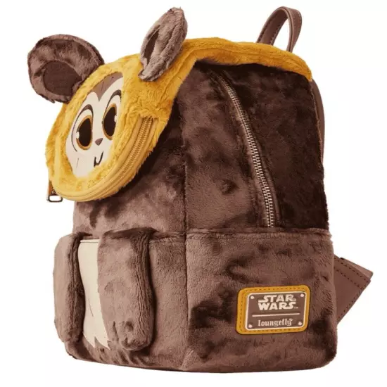 Loungefly Star Wars Plush Wicket Mini Backpack and Wallet - NWT