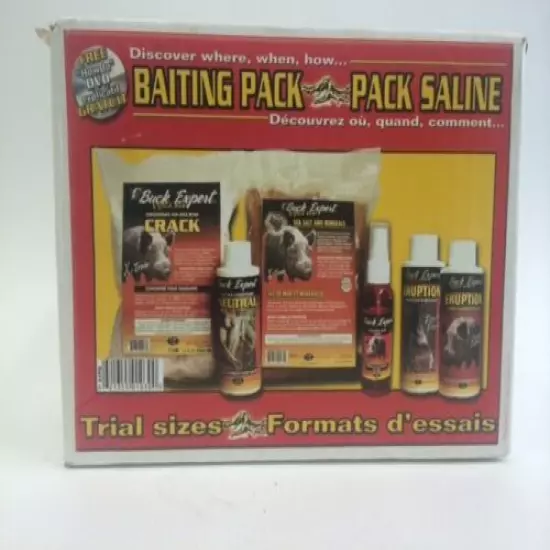 Buck Expert BOAR BAITING Saline Pack KIT CRACK salt lick mineral sea salt urine