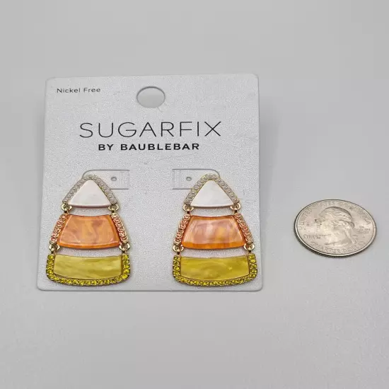 Sugarfix Baublebar Earrings Halloween Jewelry Candy Corn Pierced 