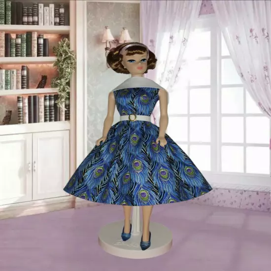 Vintage Style Barbie Dress Handmade 