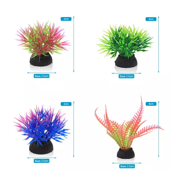 Aquarium Decorative Simulation Aquatic Plant Fish Tank Landscape Ornament Gra Sn