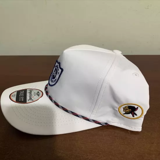 Seminole White Rope Golf Cap Hat Imperial True Fit Adjustable NEW