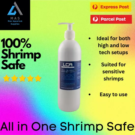 LCA All in One Shrimp Safe Premium Liquid Fertiliser Aquatic Fish Tanks Shrimp