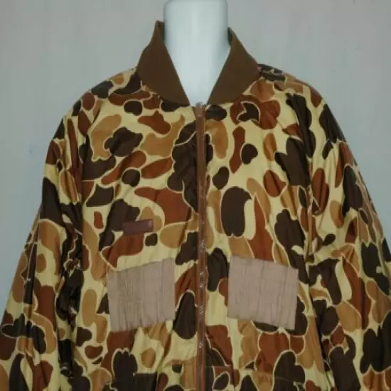 Columbia Reversible Duck Hunter Camo Insulated Bomber Style Jacket Size M