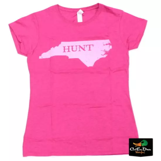 RIG'EM RIGHT WATERFOWL HUNT NC TEE GRAPHIC T-SHIRT PINK 3XL