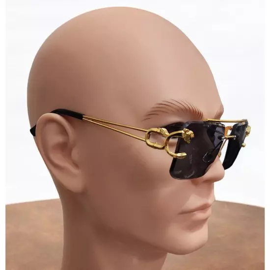 Sunglasses Men Fashion Rimless Luxury Frameless