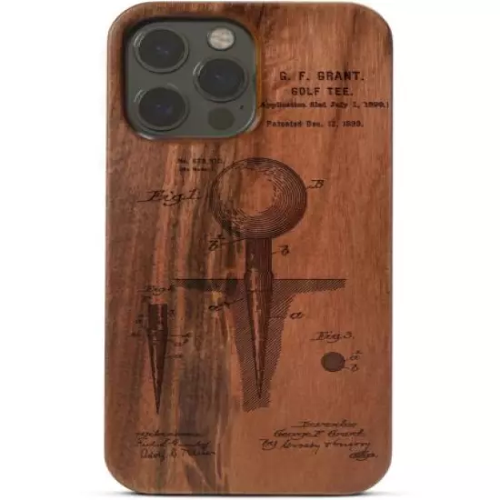 Golf Tee Patent iPhone Cases - Golf Gift For Men - Golfing Christmas Gift