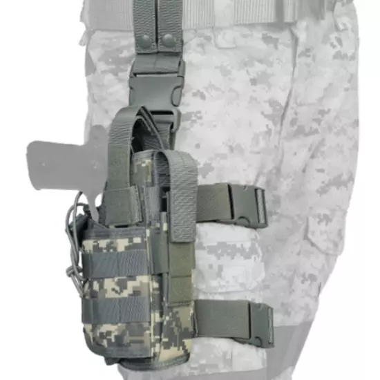 Lancer Tactical Universal Tornado Drop Leg MOLLE AIRSOFT Pistol Holster CA-322