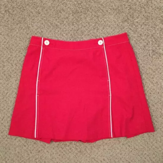 Izod X-tra Dry Skort Size 14 Red A-Line Short Single Pocket