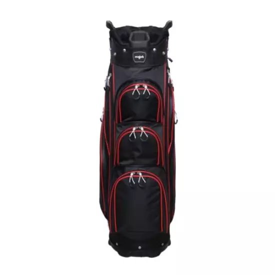 Majek Premium Men's Black Golf Bag 9.5 inch 14-way Top with Putter Sleeve