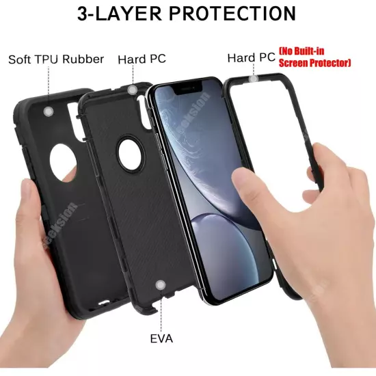 For Apple iPhone X XR XS Max Shockproof Rugged Protective Hybrid Case Cover