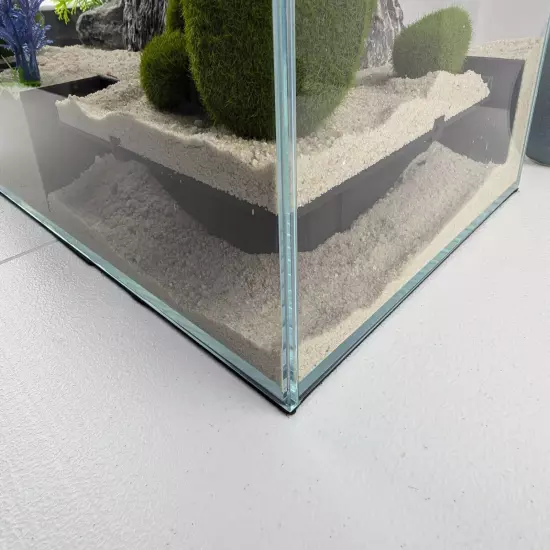 Corner Aquarium and Terrarium Tunnel for Betta, Plecos, Shrimps, Guppies