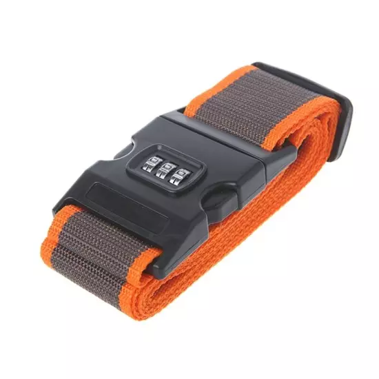 New Adjustable Travel Luggage Password Lock Nylon Belt Strap Band Multicolor