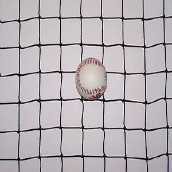 14' X 3' Heavy Duty Baseball Netting Black Square Nylon Net 1 7/8" #36 -350 Lb 