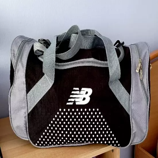 New Balance Black Gym Sport Duffle Carry On Travel Bag