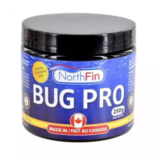 NorthFin Bug Pro, 2mm 250g Slow Sinking Pellets Carnivore & Omnivore