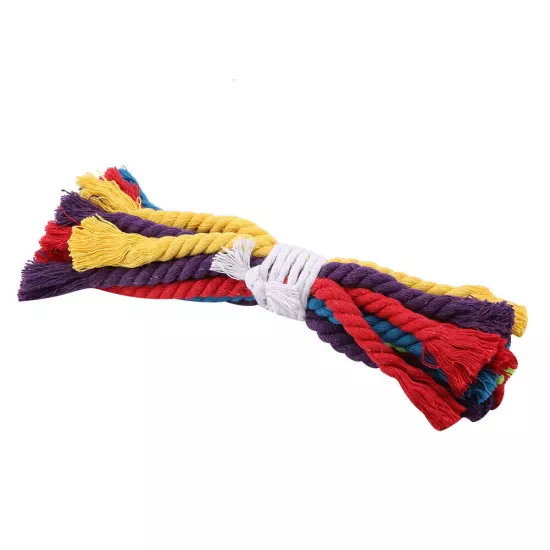 Pet Parrot Bite Chewing Toy Cotton Rope Bird Cage Hanging Toys