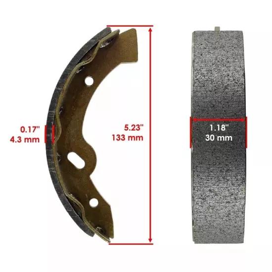 2 Set Of Brake Shoe For EZGO Golf Cart ST Sport 2000-2011