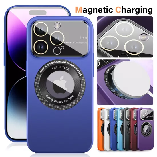 For iPhone 14 Pro Max 14 13 Pro 12 Mag Safe Magnetic Lens Shockproof Case Cover