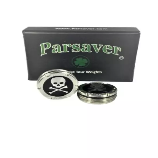 Deluxe Scotty Cameron Putter Weights - Black Skull Bones Design by Parsaver -...