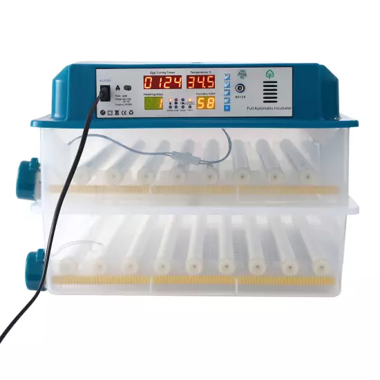 120 Egg Incubator Poultry Hatcher with Fully Automatic Egg Turning for Chickens