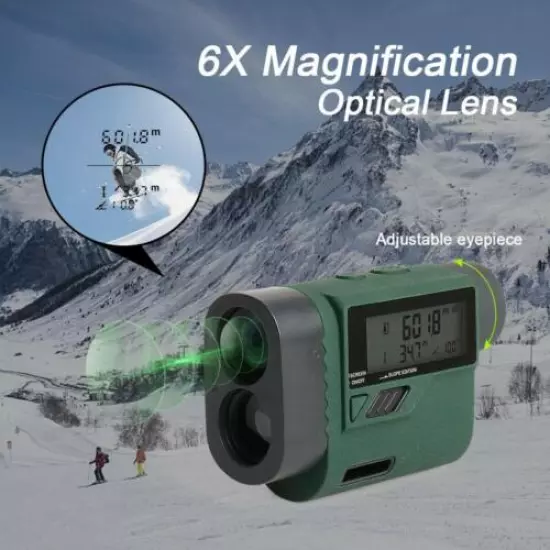 Golf Laser Rangefinder 1000 Yards 6X Laser Range Finder with Slope Adjustment