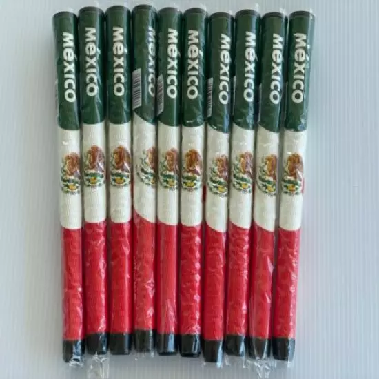 NEW TOURMARK MEXICO FLAG GOLF Standard SWING CLUB GRIP 10ea. New Authentic