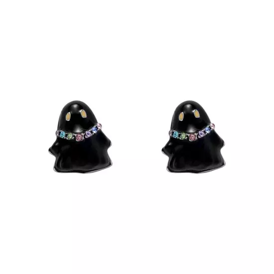 Original Black Cute Ghost Earrings Light Luxury