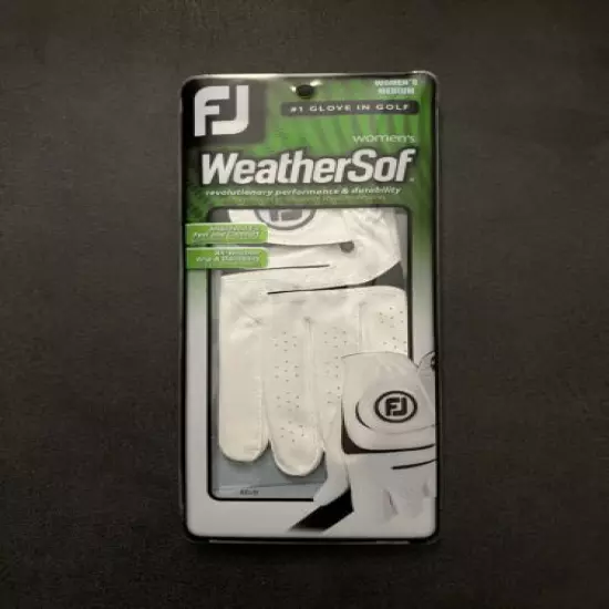 Footjoy Womens Weathersoft Golf Glove White Left new free shipping medium