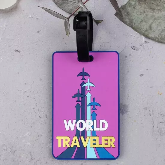 Travel Luggage Tag Creative Suitcase Silicone Portable Label Name Address ID Tag