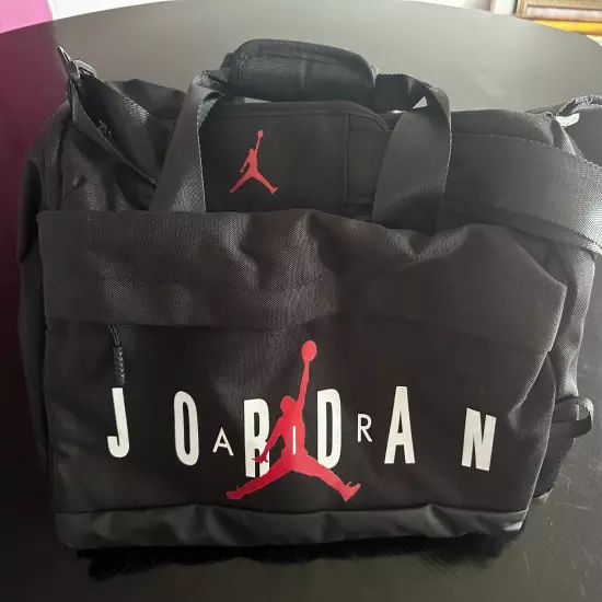 Jordan Black Duffle Bag Nike Small Gym Bag NEW WITHOUT TAG