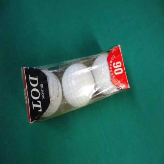 Collectable Spalding Black Dot 90 Golf Balls - Still sealed in Original Package!