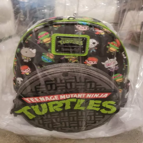 Loungefly Teenage Mutant Ninja Turtles (TMNT) Sewer Cap Mini Backpack