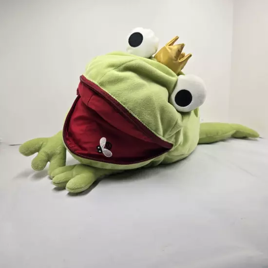 IKEA Frog Prince Pocket Pillow Fly Mouth Stuffed Animal Plush 18" Minnen Groda