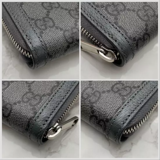 Unused condition Gucci Ophidia GG Supreme Long Wallet Marmont Grey Men's Fashion