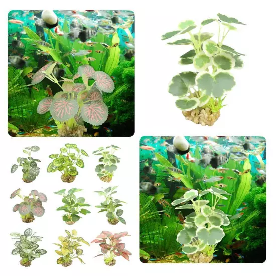 Aquarium Artificial Waterweed Fish Tank Grass Water Plants Landscaping Dec D2P1