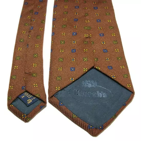 USED TIE CRAVATTA CHURCH'S SILK 35% WOOL 65%