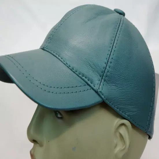 New 100% Genuine Real Lambskin Leather Baseball Cap Hat Sport Visor 31 COLORS