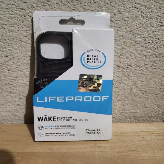 NEW LIFEPROOF WAKE DROP PROOF SERIES CASE APPLE PHONE 11/XR BLACK